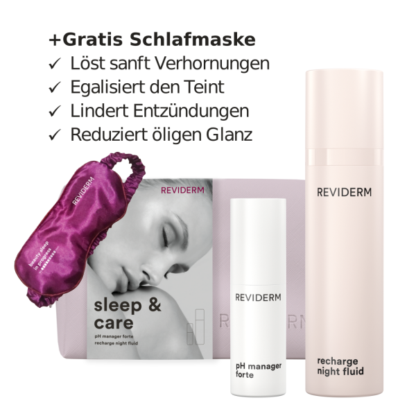 REVIDERM Aktion sleep & care: pH manager forte (30 ml) + recharge night fluid (50 ml)